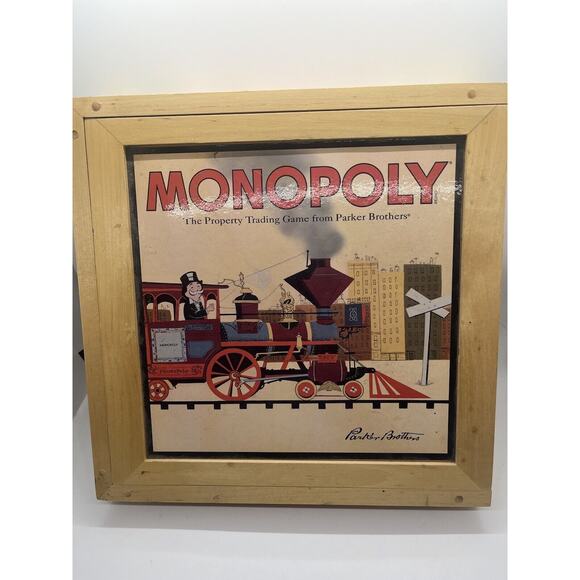 Monopoly Nostalgia Wooden Edition Board Game - Parker Brothers